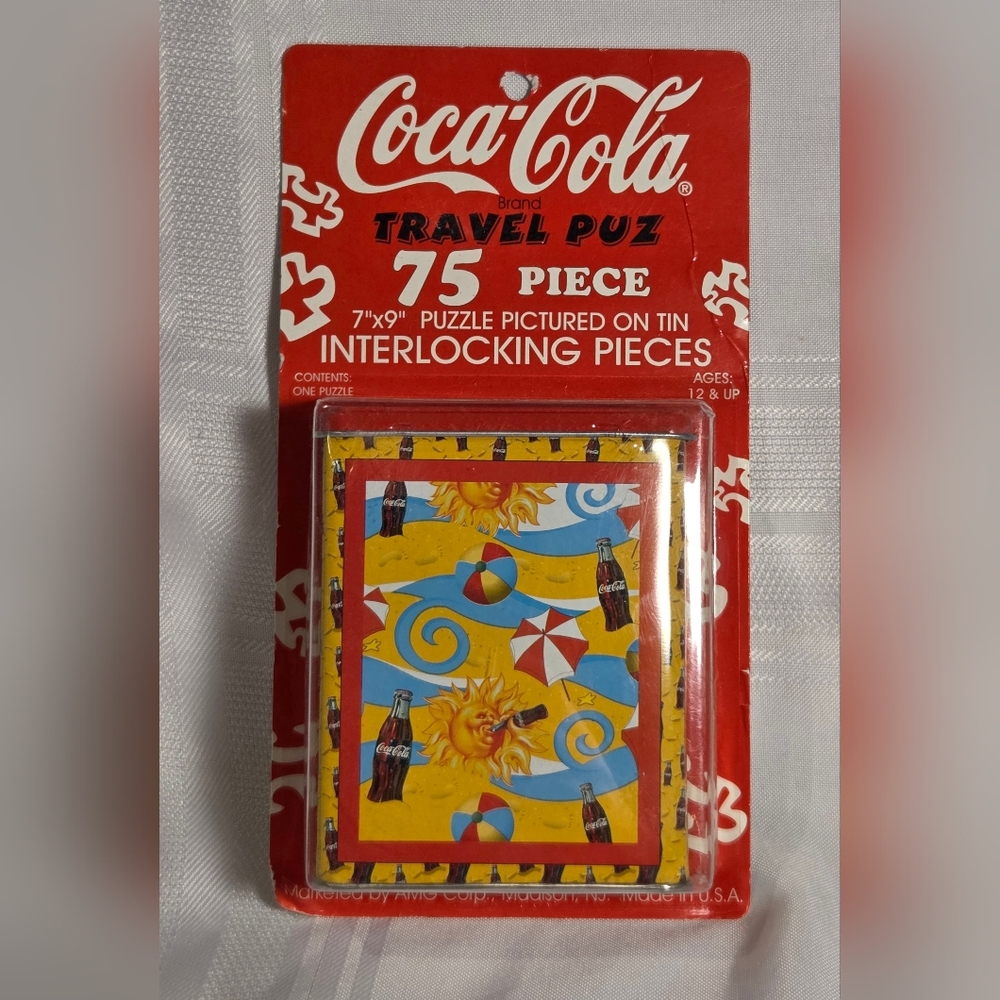 Coca-Cola 75 Piece Puzzle In Collectable Tin